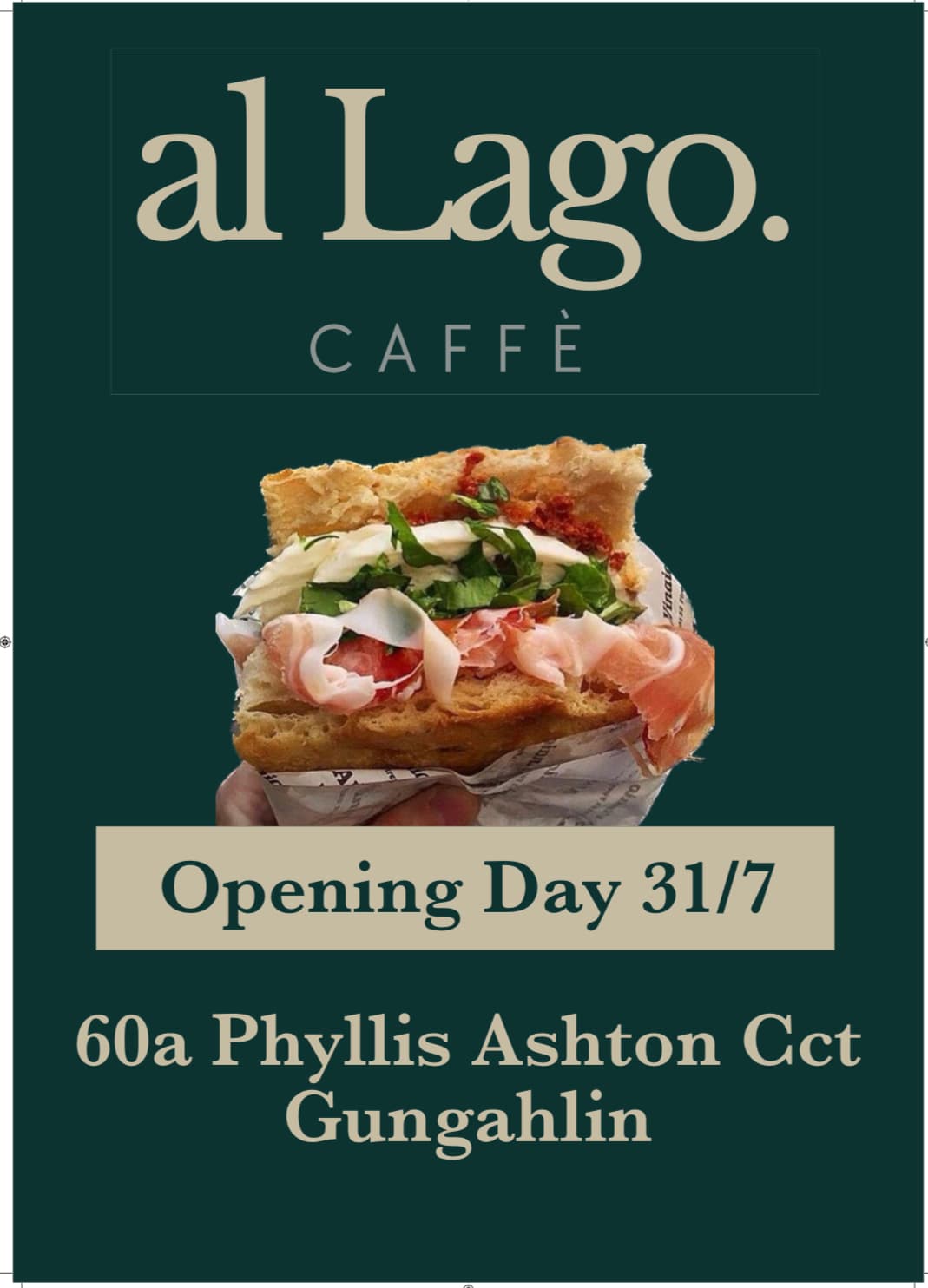 Caffè al Lago — Gungahlin, Canberra
