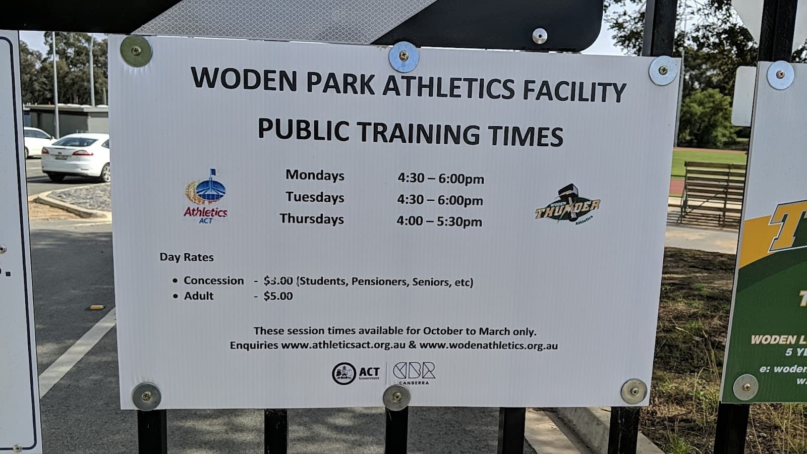 Woden Park Athletic — Woden, Canberra