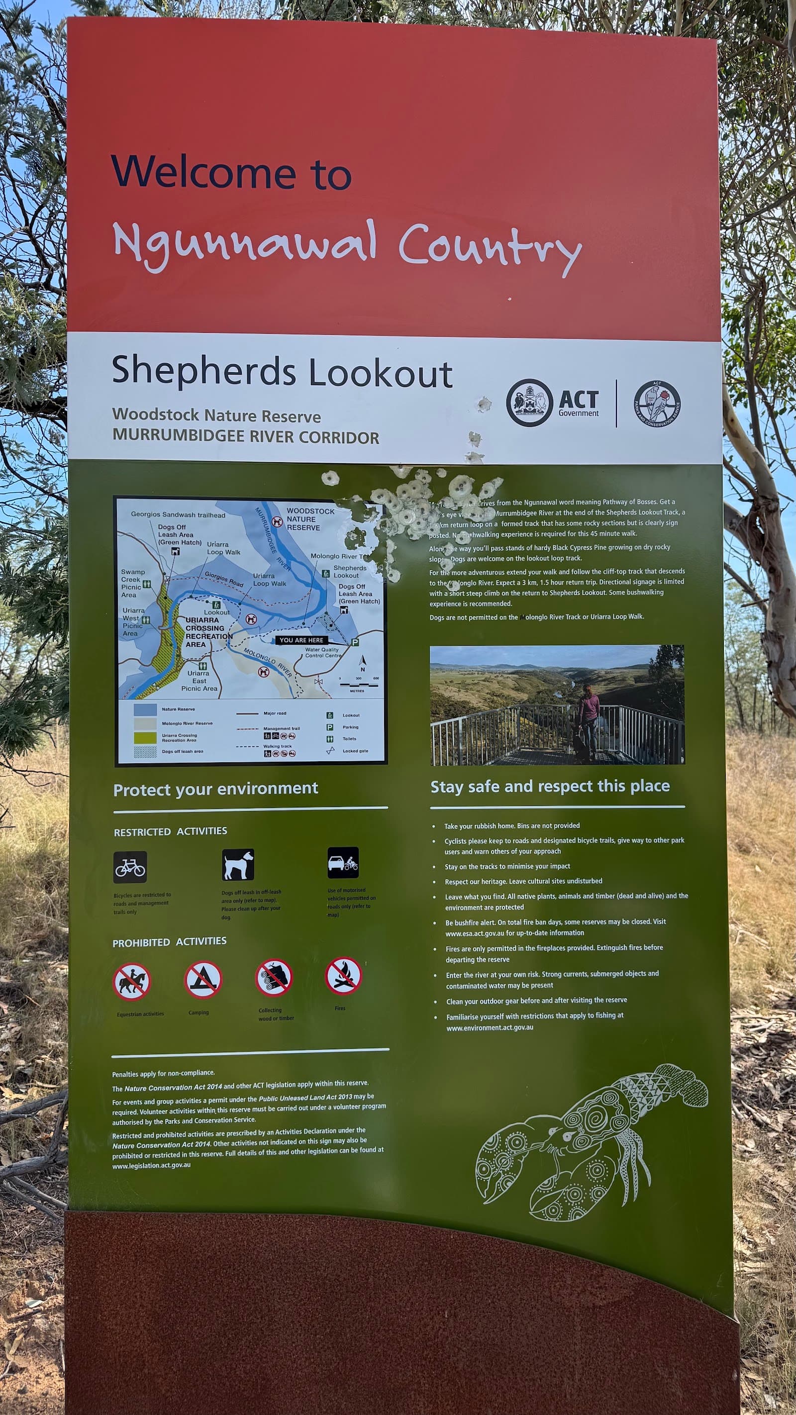 Murrumbidgee River Trekking Carpark — Belconnen, Canberra