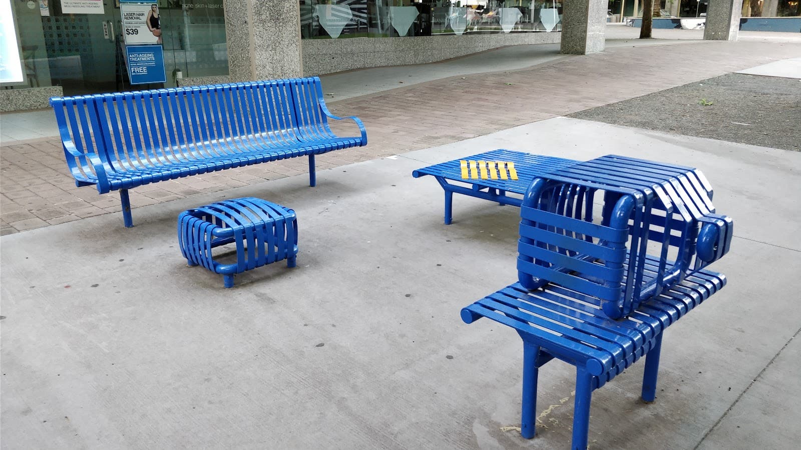 Blue Chairs — Fyshwick, Canberra