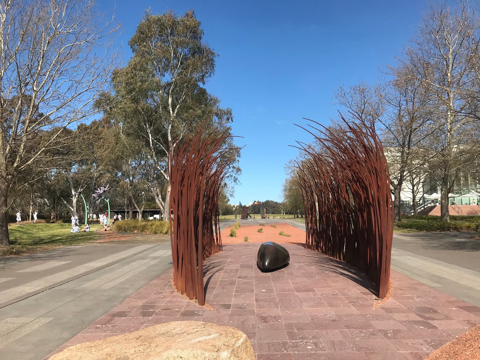Fire and Water Sculpture — Fyshwick, Canberra