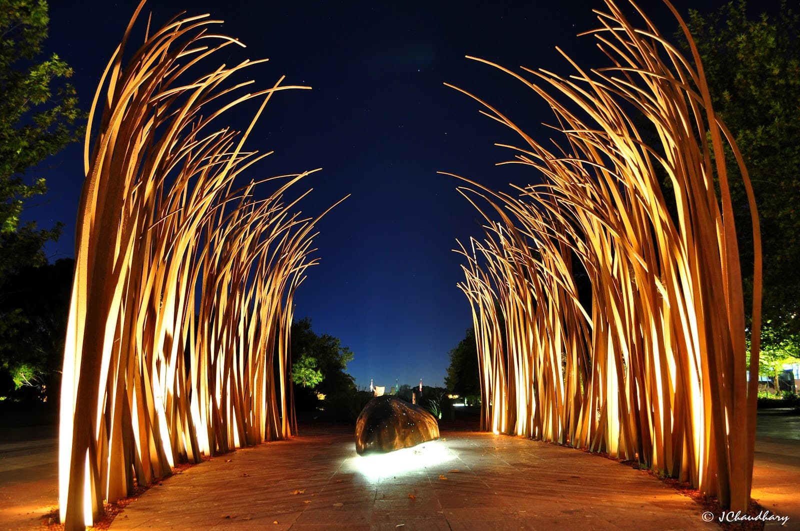 Fire and Water Sculpture — Fyshwick, Canberra